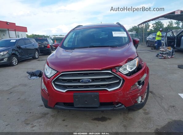 MAJ6S3GLXLC346927 2020 FORD ECOSPORT Maroon Widok zestawu wskaźników