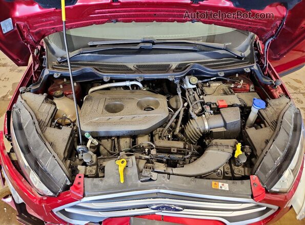 MAJ6S3GLXNC465189 2022 FORD ECOSPORT Красный Вид подкапотного пространства
