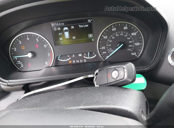MAJ6S3JL1KC260137 2019 FORD ECOSPORT Blue Widok deski rozdzielczej