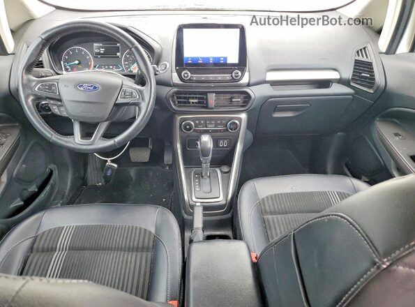 MAJ6S3JL1LC384085 2020 FORD ECOSPORT White Вид панелі приладів