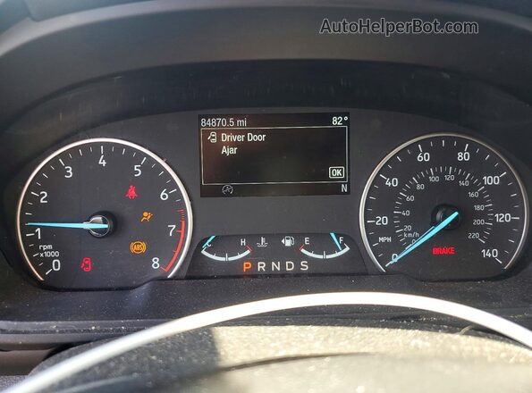 MAJ6S3JL3KC286948 2019 FORD ECOSPORT Blue Вид щитка приладів