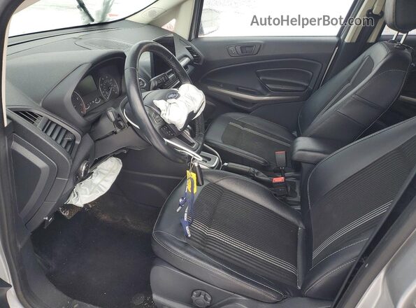 MAJ6S3JL5KC282058 2019 FORD ECOSPORT Серебряный Вид салона спереди