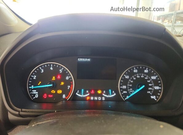 MAJ6S3JL8KC293538 2019 FORD ECOSPORT White Սարքավորումների վահանակի տեսք