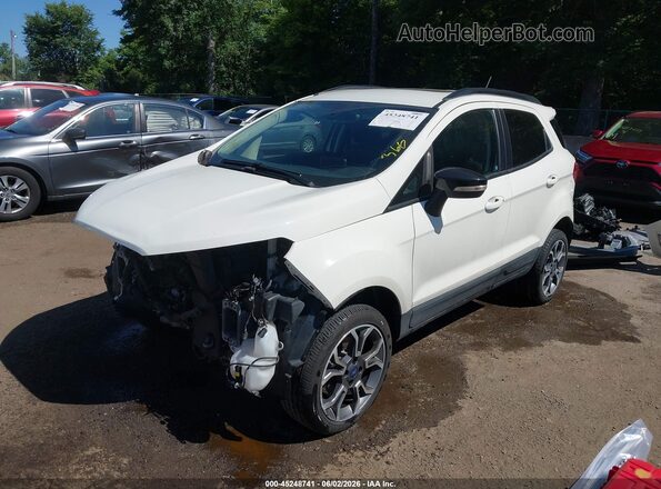 MAJ6S3JL8LC393379 2020 FORD ECOSPORT Белый Передняя левая четверть