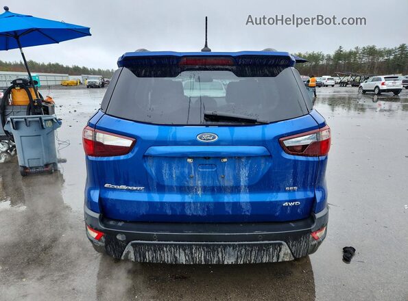MAJ6S3JLXKC257155 2019 FORD ECOSPORT Blue 