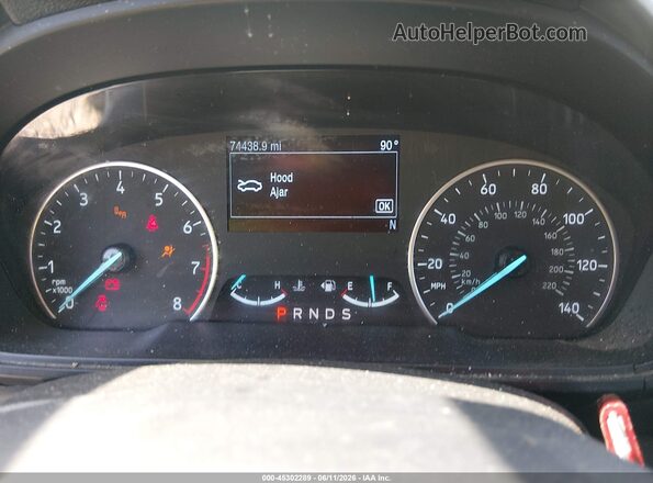 MAJ6S3KL0KC283794 2019 FORD ECOSPORT Gray Widok tylnych siedzeń