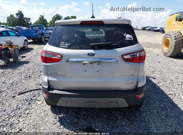 MAJ6S3KL0KC283794 2019 FORD ECOSPORT Gray 