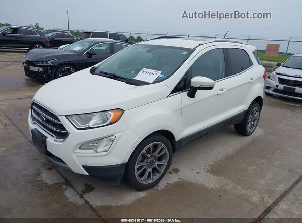 MAJ6S3KL0LC349200 2020 FORD ECOSPORT White Vista tres cuartos delantera izquierda