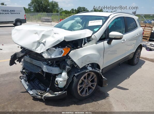 MAJ6S3KL0LC350492 2020 FORD ECOSPORT White Vista tres cuartos delantera izquierda
