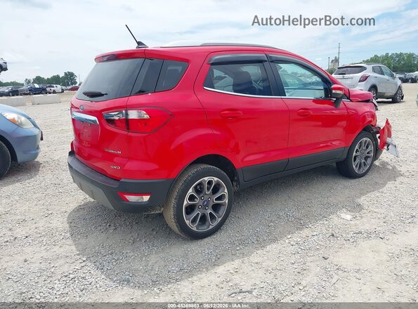 MAJ6S3KL0MC439304 2021 FORD ECOSPORT Красный Задняя правая четверть