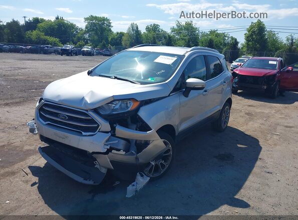 MAJ6S3KL2KC297504 2019 FORD ECOSPORT Silver Առջևի ձախ երեք քառորդ տեսարան