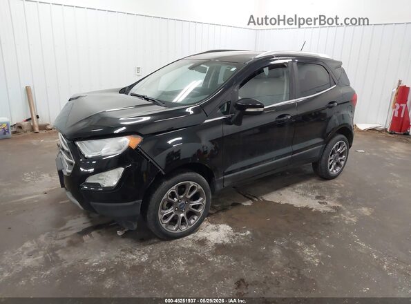 MAJ6S3KL2KC309926 2019 FORD ECOSPORT Black Առջևի ձախ երեք քառորդ տեսարան