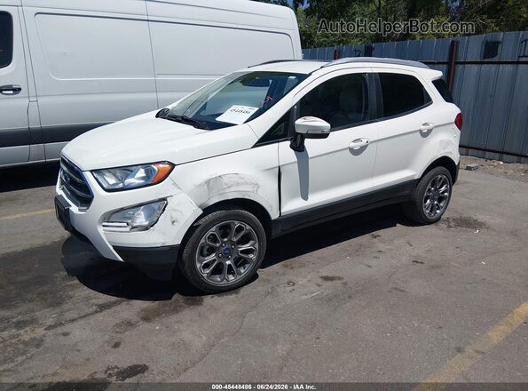 MAJ6S3KL2LC348114 2020 FORD ECOSPORT White წინა მარცხენა ხედი სამი მეოთხედიდან