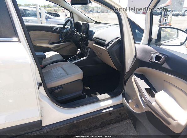 MAJ6S3KL2LC348114 2020 FORD ECOSPORT White წინა სალონის ხედი