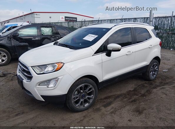 MAJ6S3KL4KC290036 2019 FORD ECOSPORT Белый Передняя левая четверть