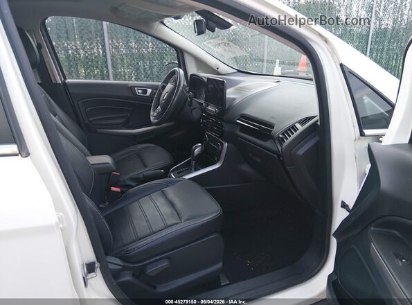 MAJ6S3KL4KC290036 2019 FORD ECOSPORT Белый Вид салона спереди