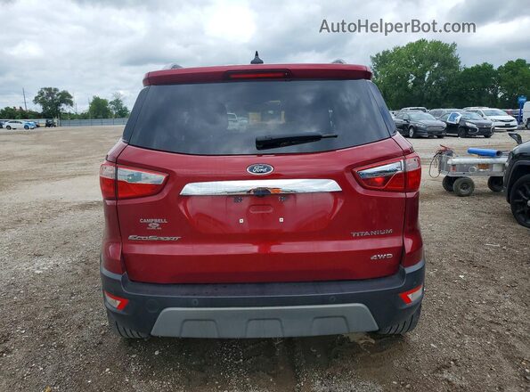 MAJ6S3KL4KC309278 2019 FORD ECOSPORT Red Հետևի տեսք