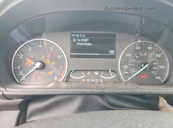 MAJ6S3KL4KC309278 2019 FORD ECOSPORT Red Սարքավորումների վահանակի տեսք