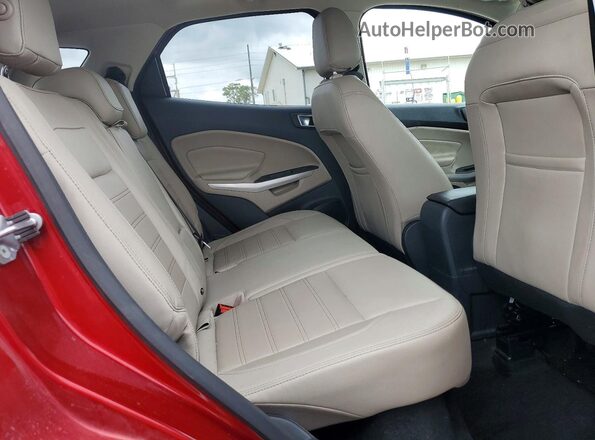 MAJ6S3KL4KC309278 2019 FORD ECOSPORT Red Սալոնի հետևի տեսք