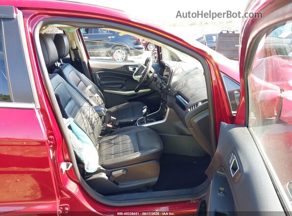 MAJ6S3KL4MC453013 2021 FORD ECOSPORT Red Widok wnętrza z przodu