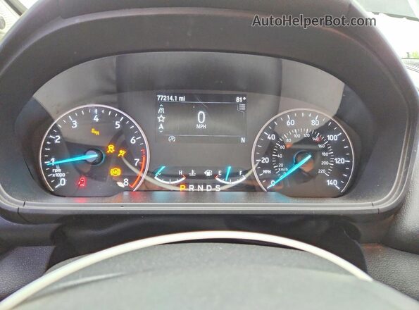 MAJ6S3KL6LC351484 2020 FORD ECOSPORT Black Вид щитка приладів