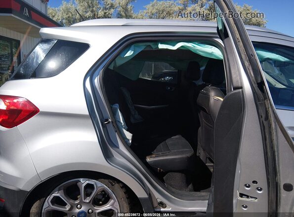 MAJ6S3KL6LC358564 2020 FORD ECOSPORT Silver Widok naklejki z numerem VIN