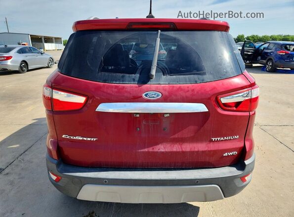 MAJ6S3KL7KC309937 2019 FORD ECOSPORT Red Vista trasera