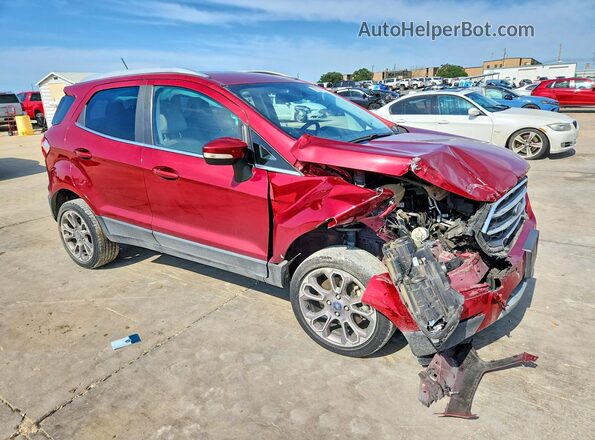 MAJ6S3KL7KC309937 2019 FORD ECOSPORT Red Delantero derecho
