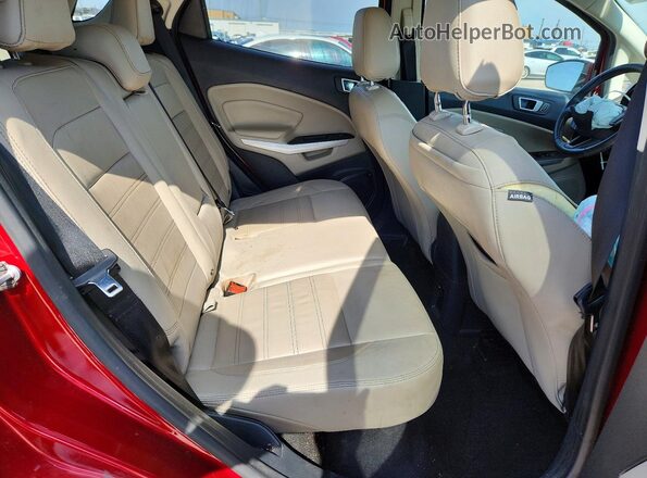MAJ6S3KL7KC309937 2019 FORD ECOSPORT Red Vista de los asientos traseros