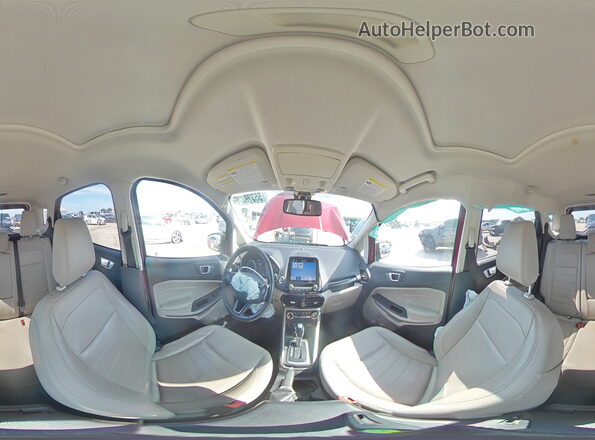 MAJ6S3KL7KC309937 2019 FORD ECOSPORT Red Vista de la etiqueta del VIN