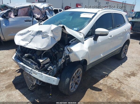 MAJ6S3KL8KC309865 2019 FORD ECOSPORT White Przód lewy