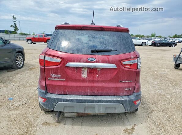 MAJ6S3KLXKC252181 2019 FORD ECOSPORT Red უკანა ხედი