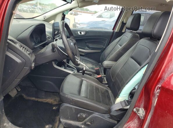 MAJ6S3KLXKC252181 2019 FORD ECOSPORT Red წინა სალონის ხედი