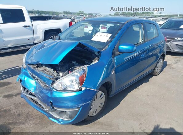 ML32A3HJ2KH008869 2019 MITSUBISHI MIRAGE Blue Առջևի ձախ երեք քառորդ տեսարան