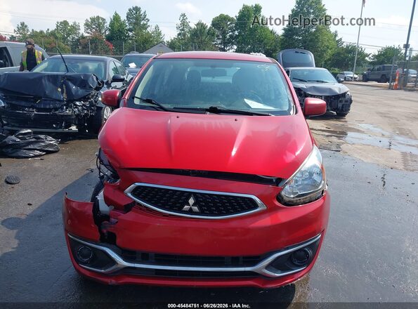 ML32A3HJ3KH011585 2019 MITSUBISHI MIRAGE Red Widok wnętrza z tyłu
