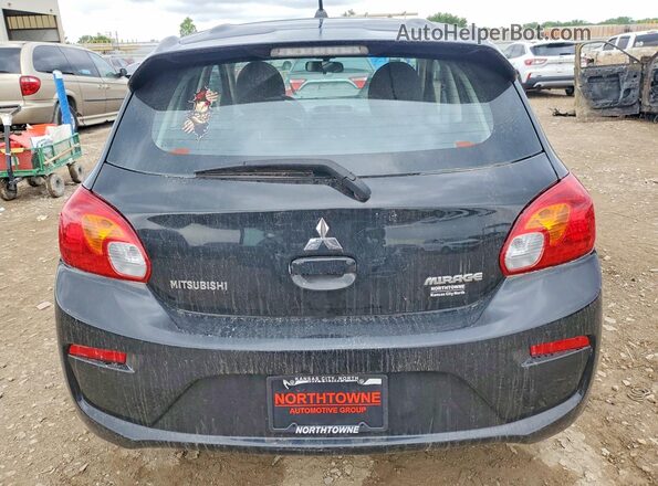 ML32A3HJ5HH005148 2017 MITSUBISHI MIRAGE Black Вид ззаду