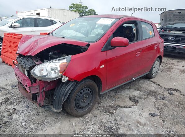 ML32A3HJ5KH007361 2019 MITSUBISHI MIRAGE Красный Передняя левая четверть