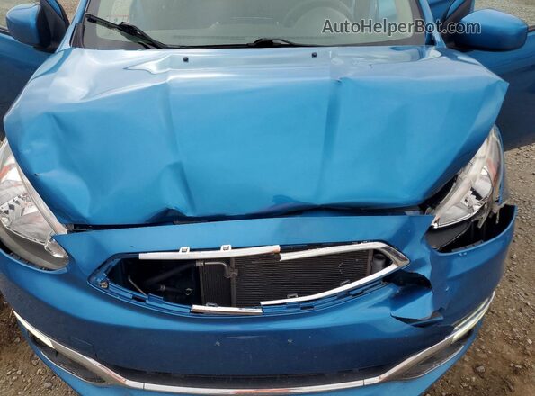 ML32A3HJ7KH007507 2019 MITSUBISHI MIRAGE Blue Vista del compartimento del motor