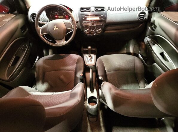 ML32A3HJ8HH008755 2017 MITSUBISHI MIRAGE Red Вид панелі приладів