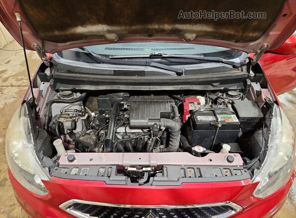 ML32A3HJ8HH008755 2017 MITSUBISHI MIRAGE Red Вид задньої частини салону