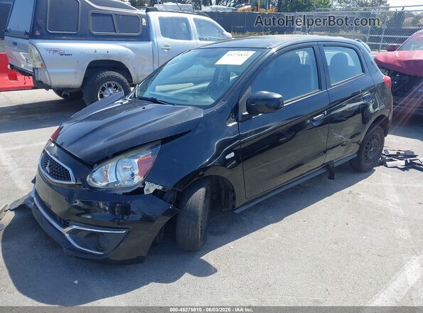 ML32A3HJ9KH013650 2019 MITSUBISHI MIRAGE Black წინა მარცხენა ხედი სამი მეოთხედიდან