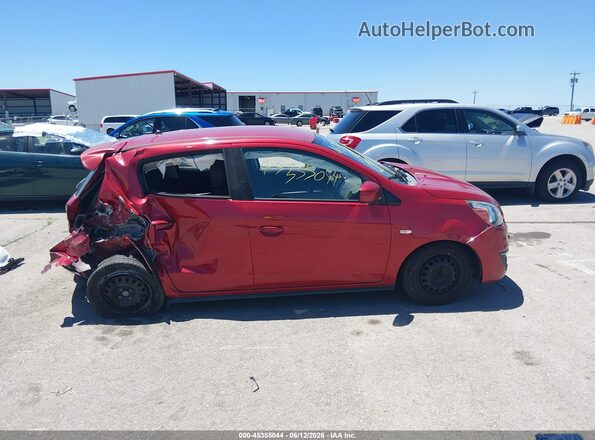 ML32A3HJXHH020969 2017 MITSUBISHI MIRAGE Red Widok wnętrza z tyłu