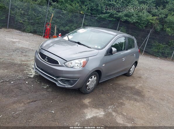 ML32A3HJXKH014774 2019 MITSUBISHI MIRAGE Gray Առջևի ձախ երեք քառորդ տեսարան