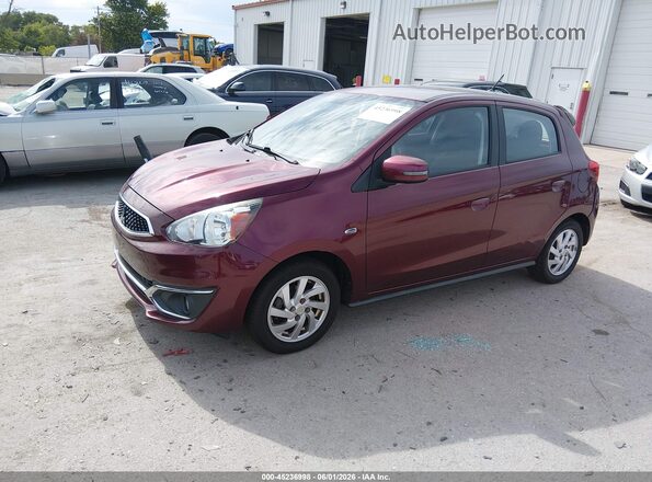 ML32A4HJ4HH003302 2017 MITSUBISHI MIRAGE Red Առջևի ձախ երեք քառորդ տեսարան