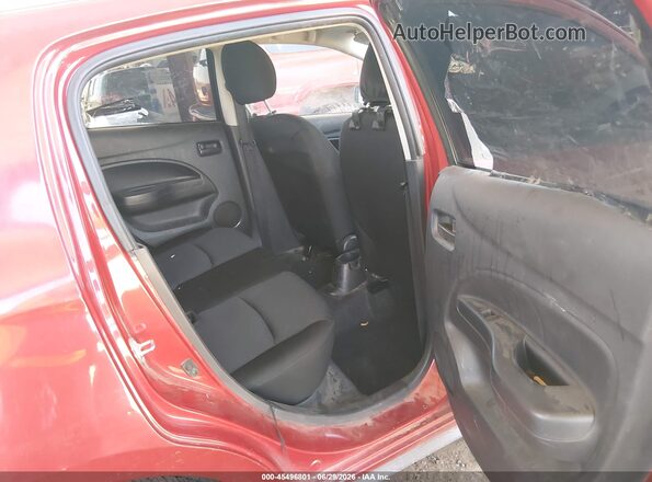 ML32AUHJ0MH006580 2021 MITSUBISHI MIRAGE Red VIN sticker view