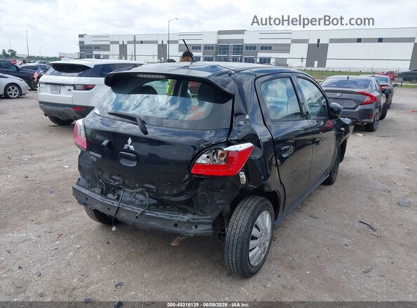 ML32AUHJ0MH007566 2021 MITSUBISHI MIRAGE Black Trasero derecho