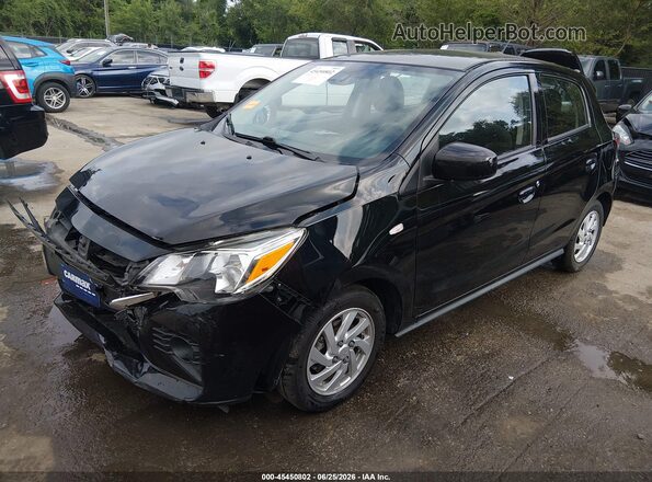 ML32AUHJ0NH001512 2022 MITSUBISHI MIRAGE Черный Передняя левая четверть