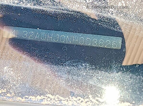 ML32AUHJ0NH003826 2022 MITSUBISHI MIRAGE Silver Vista del compartimento del motor