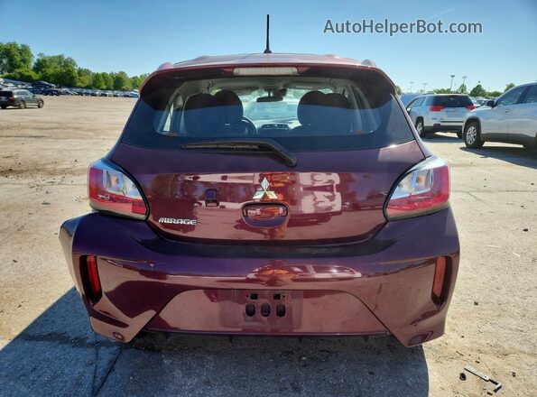 ML32AUHJ0RH002181 2024 MITSUBISHI MIRAGE Бордовый Вид сзади