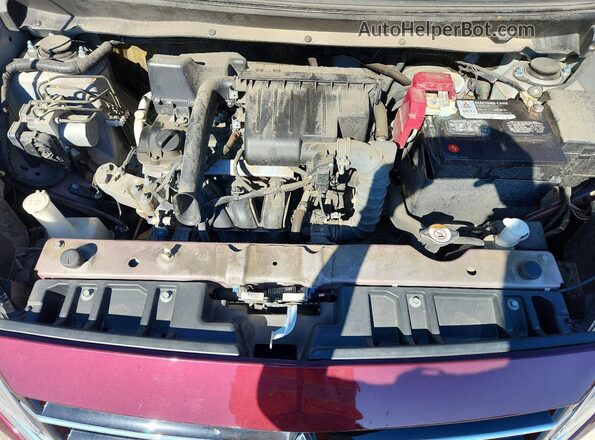 ML32AUHJ0RH002181 2024 MITSUBISHI MIRAGE Бордовый Вид задней части салона